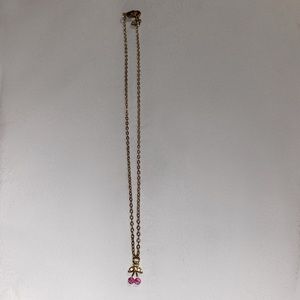 gold cherry necklace